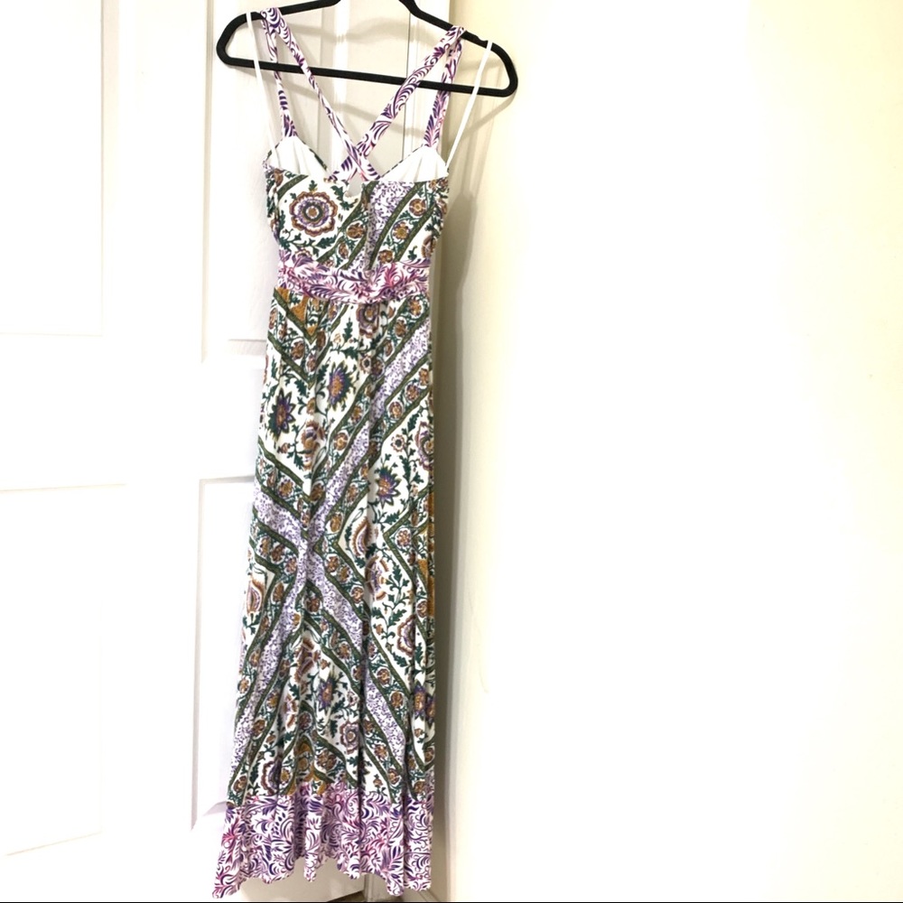 Anthropologie Multicolor Floral Patchwork Maxi Dress - Picture 5 of 8